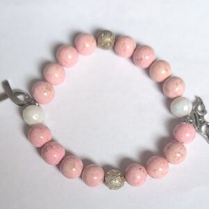 Elegant Pink Beaded Bracelet